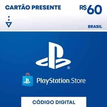 CARTÃO PRESENTE PLAYSTATION™STORE - 60,00 REAIS