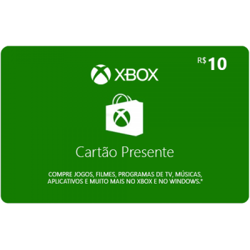Cartão-Presente Xbox - R$ 10,00