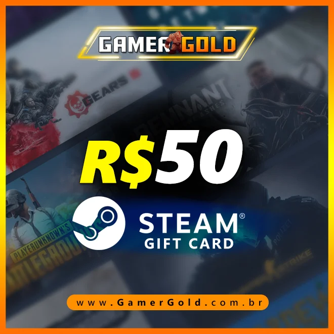 Steam gift card 50 reais